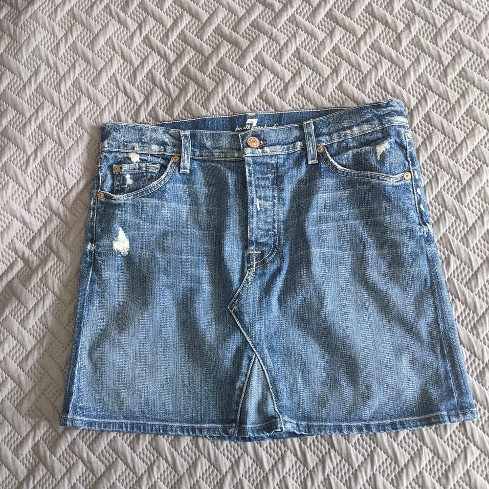7 For All Mankind mini skirt